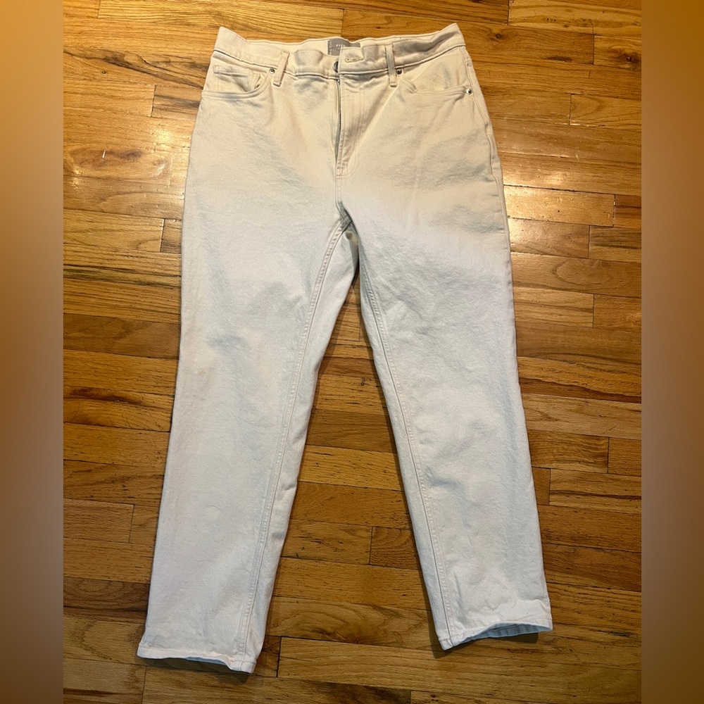Everlane Original Cheeky ecru jeans size 31